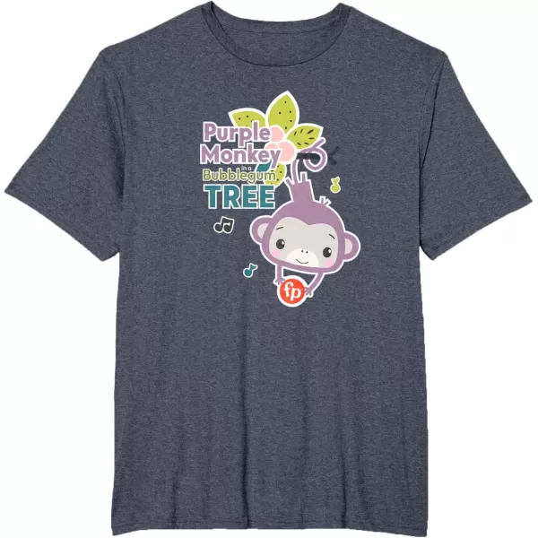 FisherPrice Purple Monkey Bubblegum Tree TShirtHeather Blue