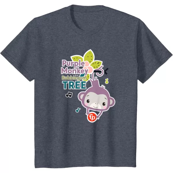 FisherPrice Purple Monkey Bubblegum Tree TShirtHeather Blue