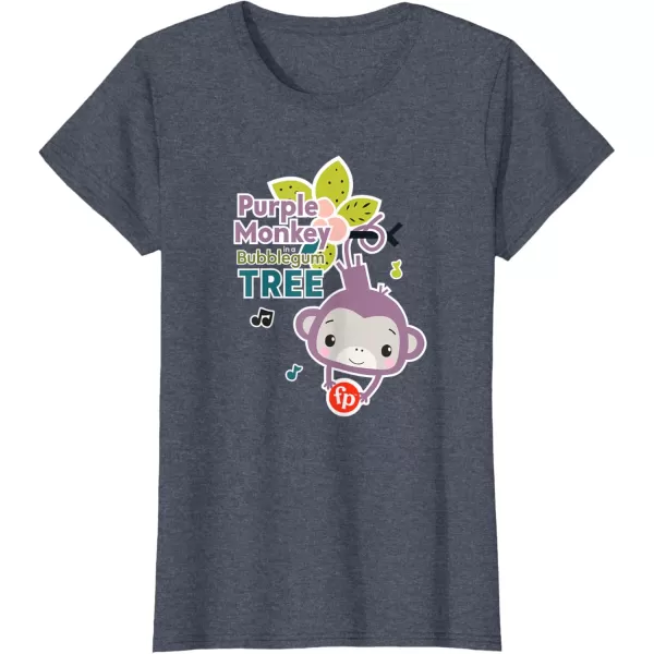 FisherPrice Purple Monkey Bubblegum Tree TShirtHeather Blue