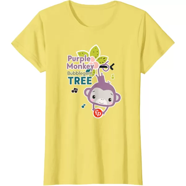 FisherPrice Purple Monkey Bubblegum Tree TShirtLemon Yellow