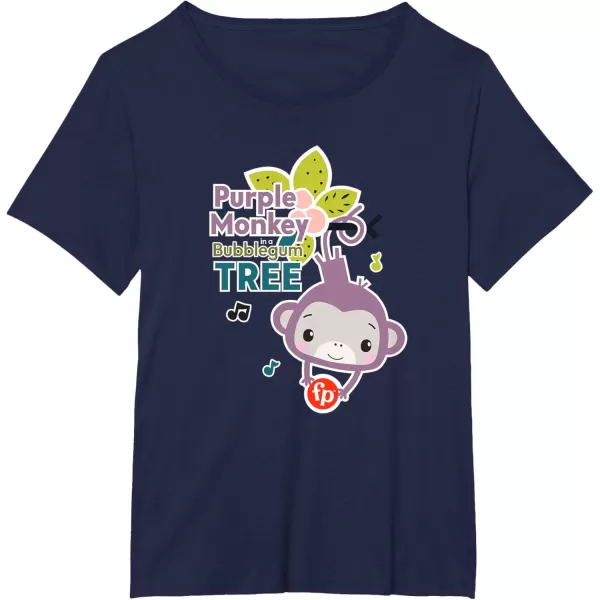 FisherPrice Purple Monkey Bubblegum Tree TShirtNavy Blue