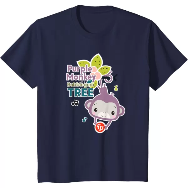 FisherPrice Purple Monkey Bubblegum Tree TShirtNavy Blue