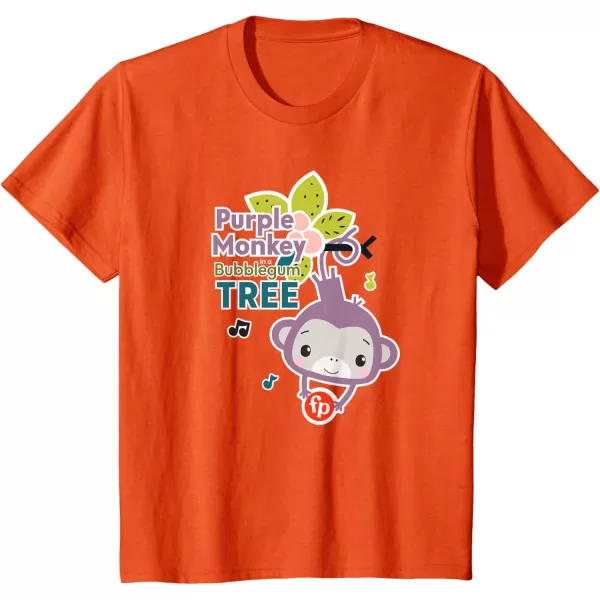 FisherPrice Purple Monkey Bubblegum Tree TShirtOrange