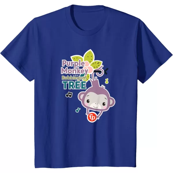 FisherPrice Purple Monkey Bubblegum Tree TShirtRoyal Blue