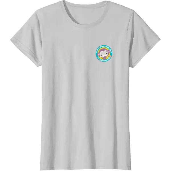 FisherPrice Purple Monkey Circle TShirtSilver Grey