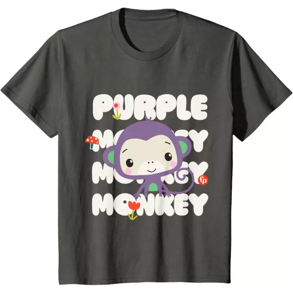 FisherPrice Purple Monkey TShirtAsphalt Grey