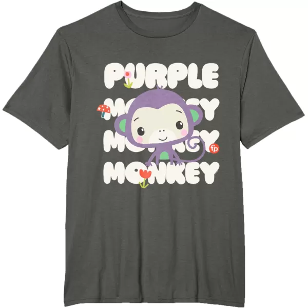 FisherPrice Purple Monkey TShirtAsphalt Grey