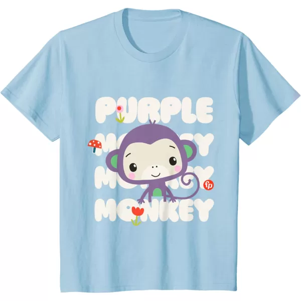 FisherPrice Purple Monkey TShirtBaby Blue