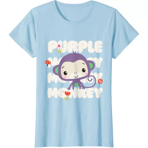FisherPrice Purple Monkey TShirtBaby Blue