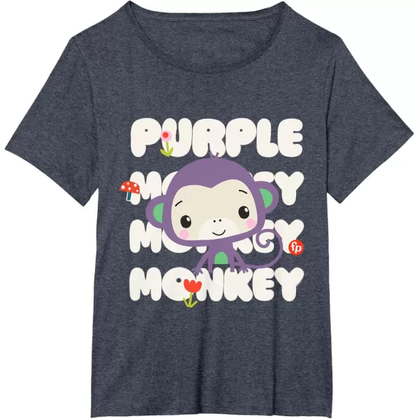 FisherPrice Purple Monkey TShirtHeather Blue