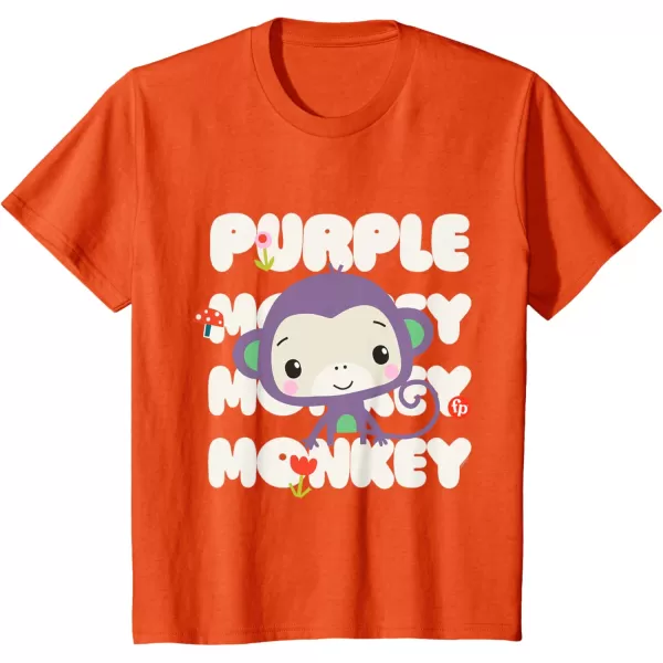 FisherPrice Purple Monkey TShirtOrange