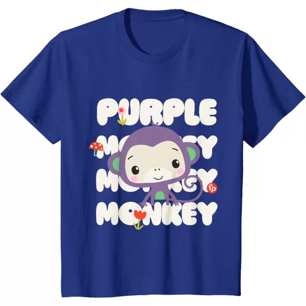 FisherPrice Purple Monkey TShirtRoyal Blue