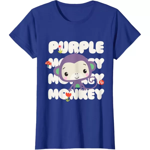 FisherPrice Purple Monkey TShirtRoyal Blue