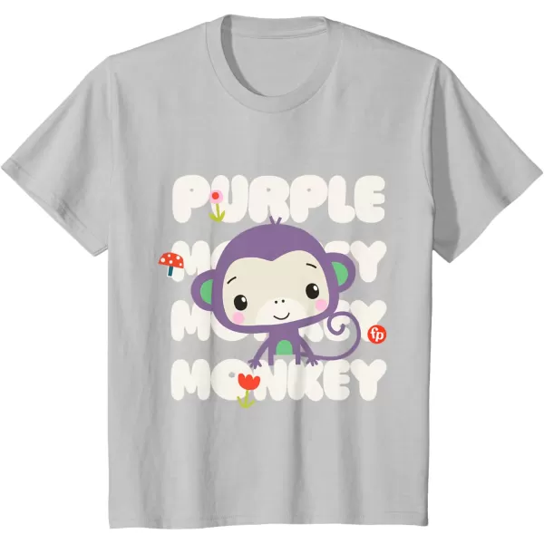 FisherPrice Purple Monkey TShirtSilver Grey