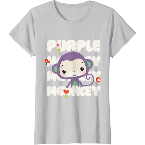 FisherPrice Purple Monkey TShirtSilver Grey