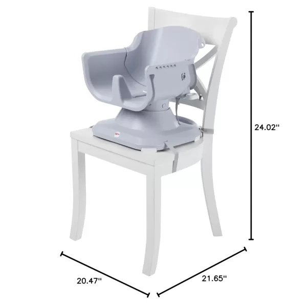FisherPrice SpaceSaver Simple Clean High Chair Baby to Toddler Portable Dining Seat with Removable Tray Liner WindmillMulticolor