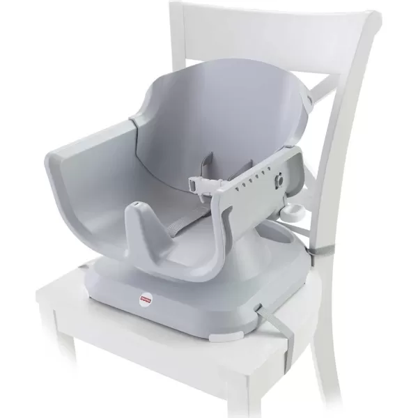 FisherPrice SpaceSaver Simple Clean High Chair Baby to Toddler Portable Dining Seat with Removable Tray Liner WindmillMulticolor