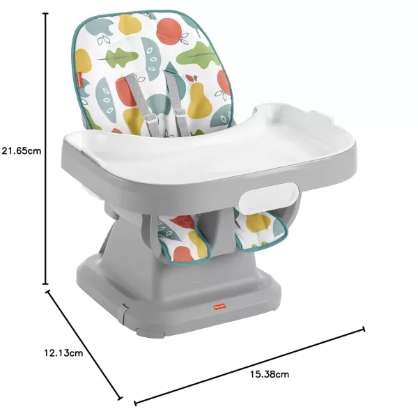 FisherPrice SpaceSaver Simple Clean High Chair Baby to Toddler Portable Dining Seat with Removable Tray Liner WindmillPearfection