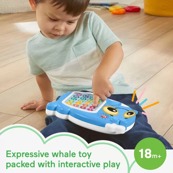 FisherPrice Toddler Educational Toy Linkimals 120 Count ampamp Quiz Whale Activity with Interactive Lights ampamp Music for Ages 18 Months