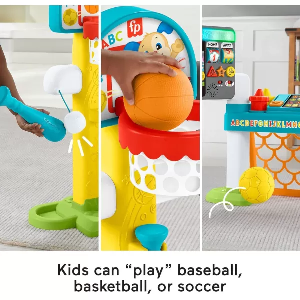FisherPrice Toddler Learning Toy Laugh ampamp Learn 4in1 Game Experience Sports Activity Center with Smart Stages for Infants Ages 9 Months