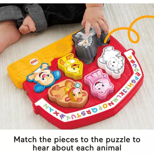 FisherPrice Toddler Shape Sorting Toy Laugh ampamp Learn Farm Animal Puzzle with Music ampamp Sounds for Kids Ages 1 Years