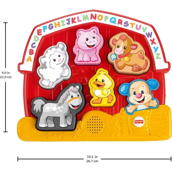 FisherPrice Toddler Shape Sorting Toy Laugh ampamp Learn Farm Animal Puzzle with Music ampamp Sounds for Kids Ages 1 Years