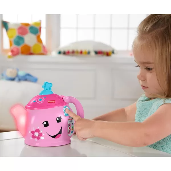 FisherPrice Toddler Toy Laugh ampamp Learn Sweet Manners Tea Set with Smart Stages Learning Songs for Pretend Play Kids Ages 18 MonthsStandard Packaging