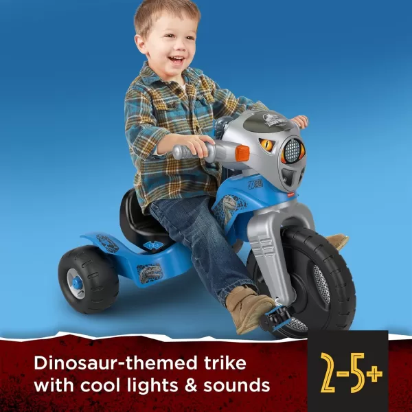FisherPrice Toddler Tricycle Jurassic World Lights ampamp Sounds Trike Dinosaur Toy Bike with Storage for Outdoor Play Kids Ages 2 YearsJurassic Park