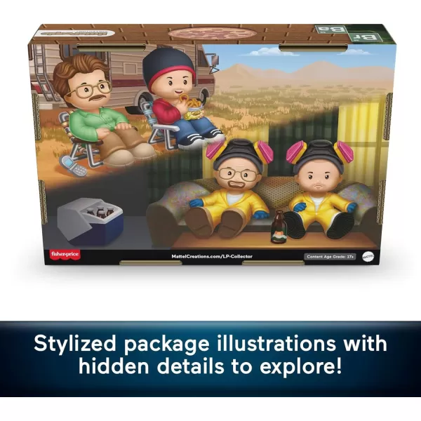 Little People Collector Breaking Bad TV Show Special Edition Figure Set in Display Box for Adults ampamp Fans