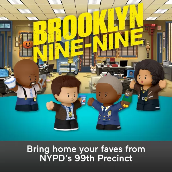 Little People Collector Brooklyn NineNine TV Series Special Edition Set for Adults ampamp Fans 4 Figures in Display Package