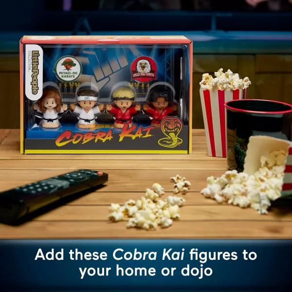 Little People Collector Cobra Kai Special Edition Figure Set for Adults ampamp Fans in a Display Gift Box 4 Figures