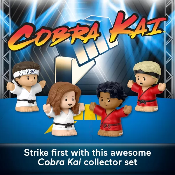 Little People Collector Cobra Kai Special Edition Figure Set for Adults ampamp Fans in a Display Gift Box 4 Figures