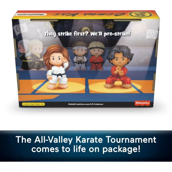 Little People Collector Cobra Kai Special Edition Figure Set for Adults ampamp Fans in a Display Gift Box 4 Figures