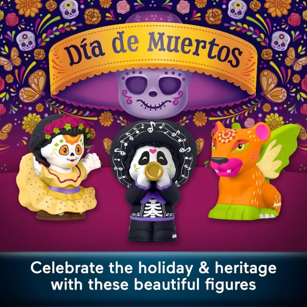 Little People Collector Da de Muertos Special Edition Figure Set 3 Traditional Characters in Display Box for Adults ampamp Fans