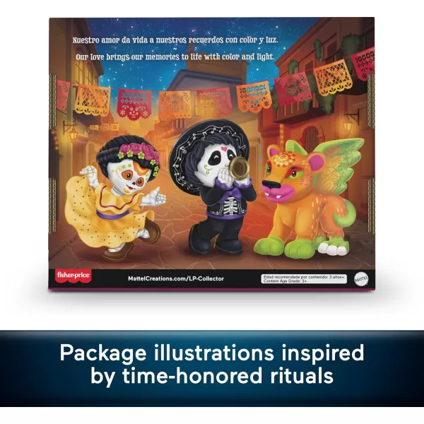 Little People Collector Da de Muertos Special Edition Figure Set 3 Traditional Characters in Display Box for Adults ampamp Fans