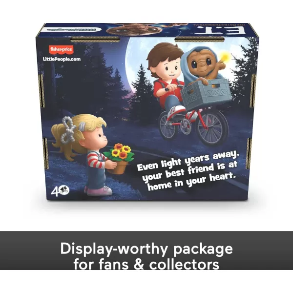Little People Collector ET The ExtraTerrestrial Movie Special Edition Set for Adults ampamp Fans 3 Figures in Display Package