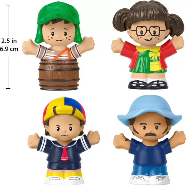 Little People Collector El Chavo Del Ocho TV Series Special Edition Set for Adults ampamp Fans 4 Figures in Display Package