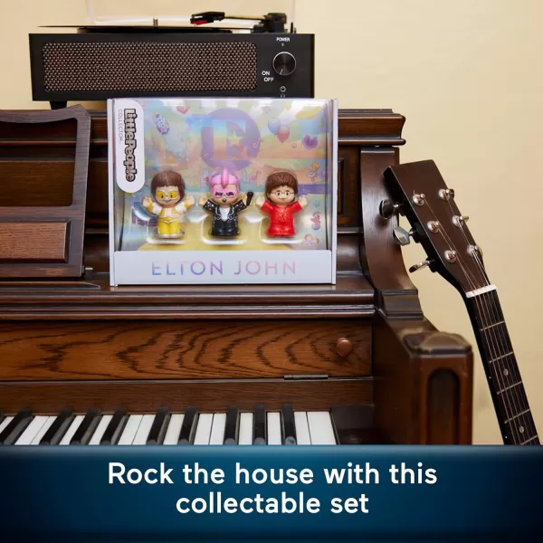 Little People Collector Elton John Special Edition Set for Adults ampamp Fans 3 Figures in a Display Box