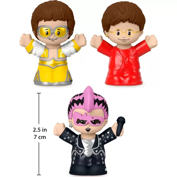 Little People Collector Elton John Special Edition Set for Adults ampamp Fans 3 Figures in a Display Box
