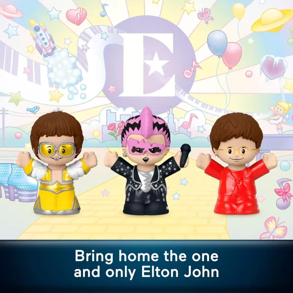 Little People Collector Elton John Special Edition Set for Adults ampamp Fans 3 Figures in a Display Box