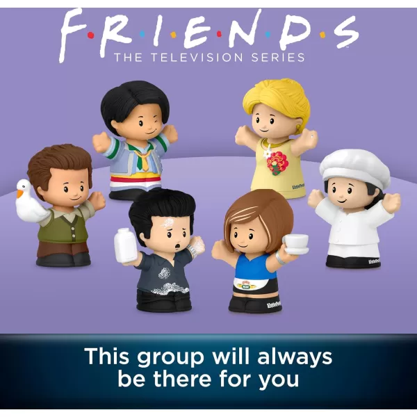 Little People Collector Friends TV Series Special Edition Figure Set for Adults ampamp Fans 6 Characters in a Display Gift Package
