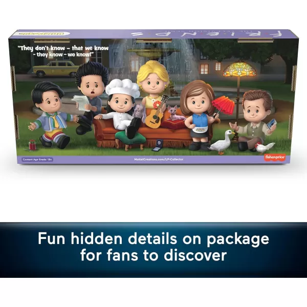 Little People Collector Friends TV Series Special Edition Figure Set for Adults ampamp Fans 6 Characters in a Display Gift Package