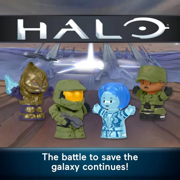 Little People Collector Halo Video Game Special Edition Set for Adults ampamp Fans 4 Character Figures in Display Gift Box