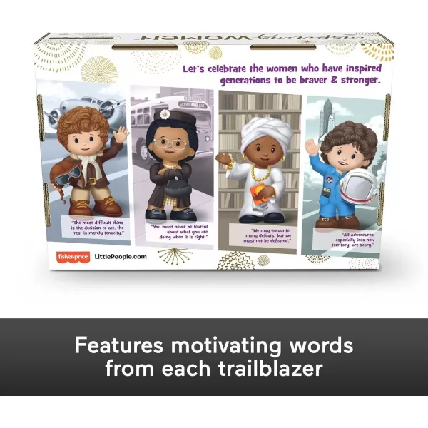Little People Collector Inspiring Women Special Edition Set 4 Figures for Adults ampamp Fans in Display Box