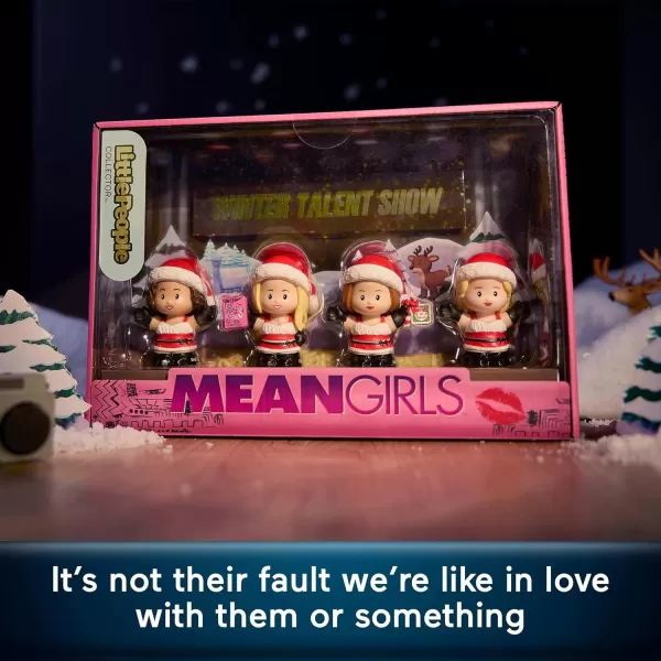 Little People Collector Mean Girls Movie Special Edition Holiday Set for Adults ampamp Fans 4 Figures in a Display Box