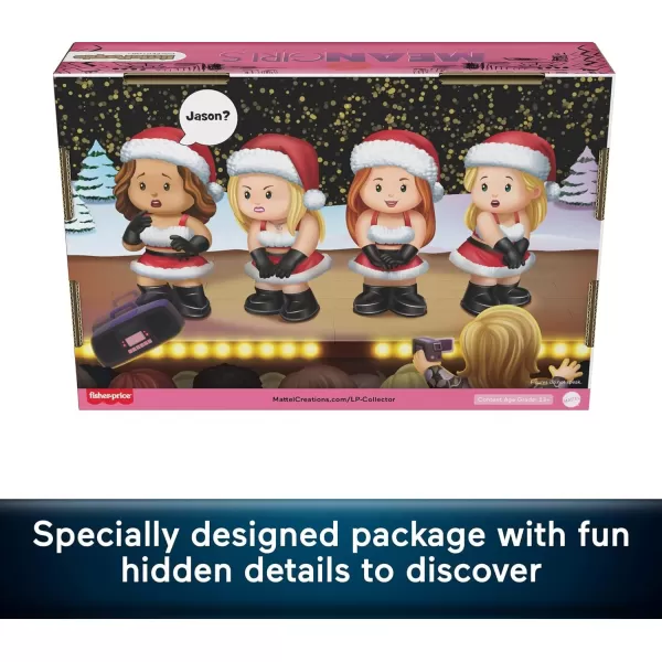 Little People Collector Mean Girls Movie Special Edition Holiday Set for Adults ampamp Fans 4 Figures in a Display Box