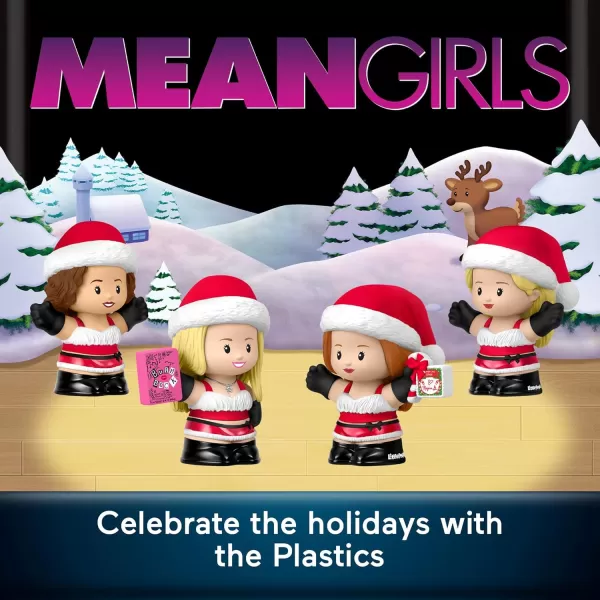 Little People Collector Mean Girls Movie Special Edition Holiday Set for Adults ampamp Fans 4 Figures in a Display Box