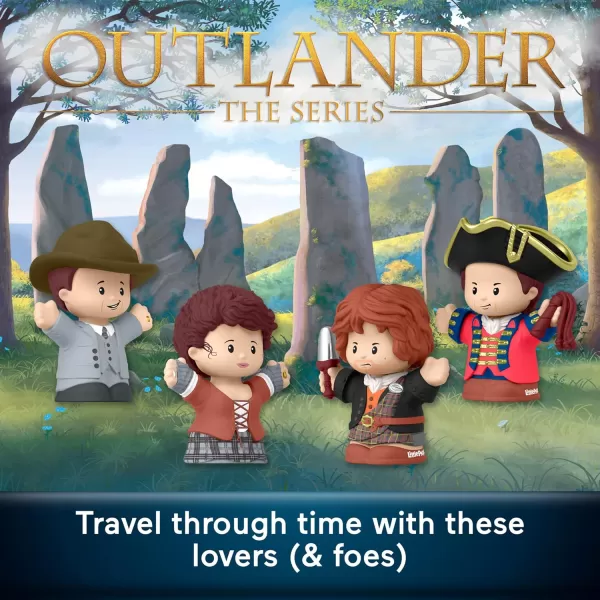 Little People Collector Outlander TV Show Special Edition Set for Adults ampamp Fans 4 Figures in a Display Box