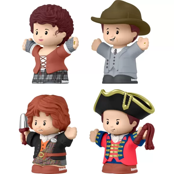 Little People Collector Outlander TV Show Special Edition Set for Adults ampamp Fans 4 Figures in a Display Box
