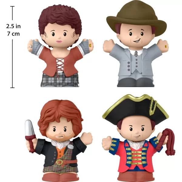 Little People Collector Outlander TV Show Special Edition Set for Adults ampamp Fans 4 Figures in a Display Box